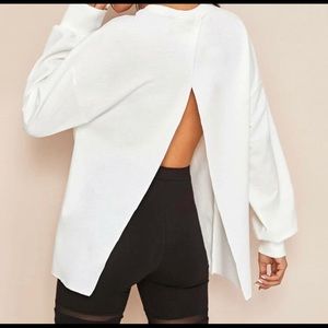 Split Open Back PullOver